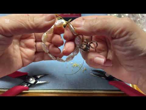 Baroque pearl hoop earrings 🎄🎄🎄#EkaterinaNauman#