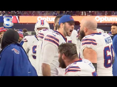 Josh Allen HYPED on Sideline after Game-Sealing TD vs. Patriots