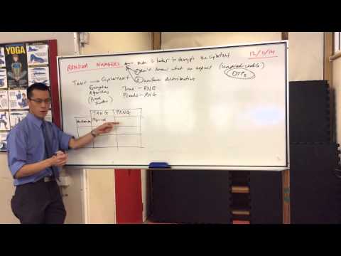 Random Numbers (1 of 2: True vs. Pseudo RNGs)