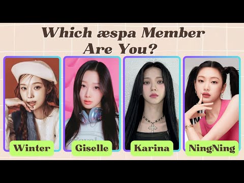 Which aespa Member Are You? 🌹✨| Fun Personality Test