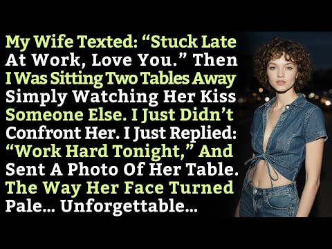 My Wife Texted: “Stuck Late At Work, Love You.” But I Was Sitting Two Tables Away Watching Her…