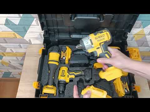 Набор аккумуляторного инструмента 4в1 Перфоратор+Шуруповерт+Болгарка+Гайковерт