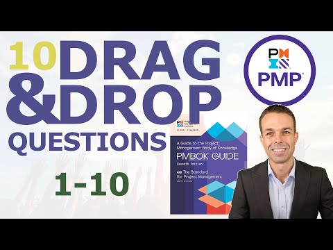 10 PMP Drag & Drop Questions (1 to 10)