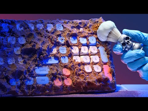 Satisfying Keyboard Cleaning. Atmospheric ASMR
