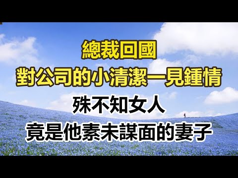 總裁回國，對公司的小清潔一見鍾情，殊不知女人，竟是他素未謀面的妻子。#幸福敲門 #為人處世 #生活經驗 #情感故事