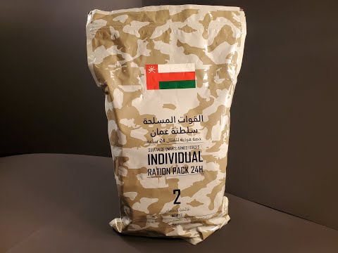 2023 Omani Armed Forces 24 Hour Combat Ration Fava Beans Lamb Curry MRE Tasting Test Review