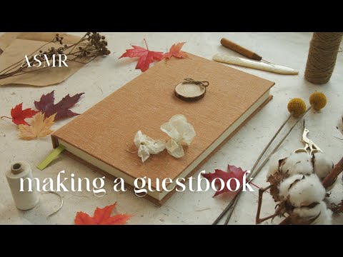 Rainy Autumn Day ASMR Bookbinding ✦ no music, no talking