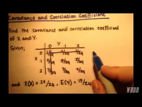 Joint Probability Distribution # 3 | Covariance and Correlation Coefficient
