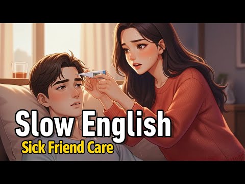 Simple English Conversations | Taking Care of a Sick Friend (A1–A2)