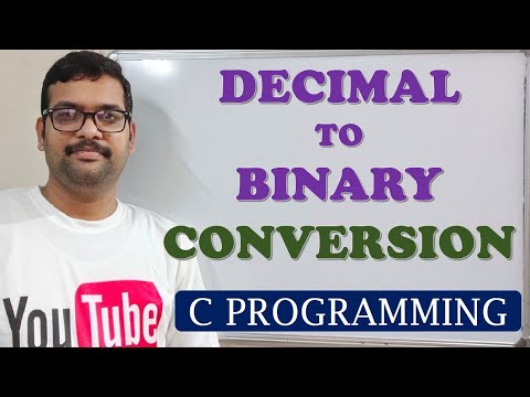 31 - DECIMAL TO BINARY CONVERSION - C PROGRAMMING