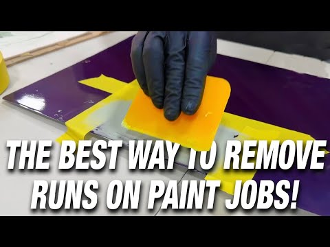 The Art of Removing Runs - How to remove Runs in your Paint? #automotiverefinishing #autorefinish