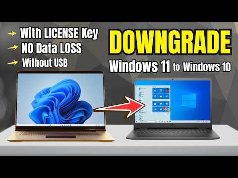 How to DOWNGRADE Windows 11 to Windows 10 without losing LICENSE and DATA - No USB