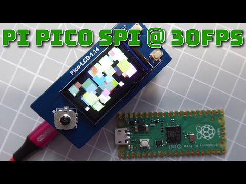 Pi Pico SPI LCD using a frame buffer to get 30fps animation - ILI9341 and ST7789 MicroPython drivers