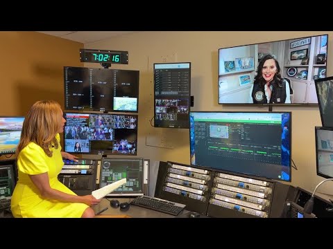 Interview: Whitmer talks Trump's Michigan visit as he marks 100 days in office