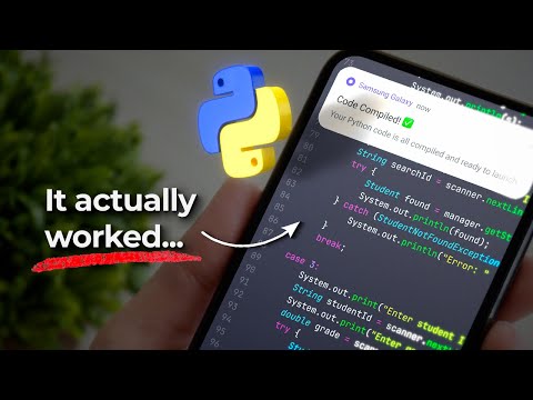 Programming on a Smartphone for 7 Days... Actually Works?