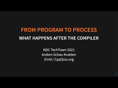 From Program to Process - What Happens After the Compiler - Anders Schau Knatten - NDC TechTown 2021