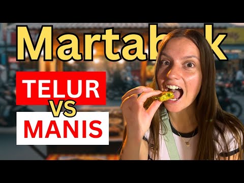 FIRST TIME Eating MARTABAK Telur In Indonesia🇮🇩 Indonesian STREET FOOD is Amazing