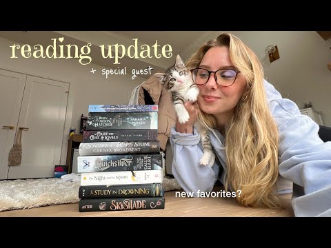*fantasy* books i have read so far this year 📚⭐️ (ft. my new kitten!)