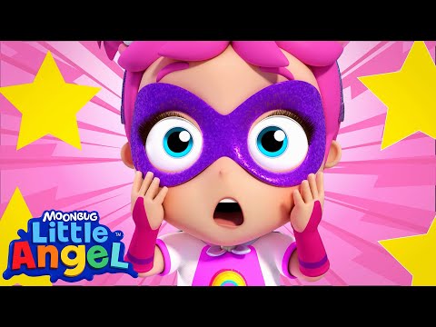 Baby John and Friends are Super Heroes | Little Angel And Friends Kid Songs