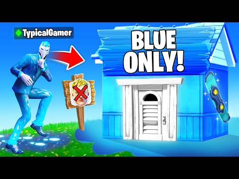 I Went UNDERCOVER in a BLUE ONLY Tournament! (Fortnite)
