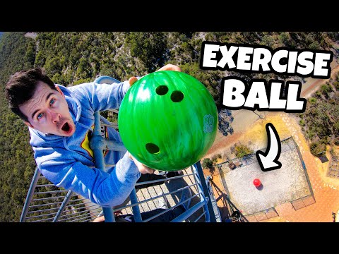 Bowling Ball Vs. World’s Largest Exercise Ball