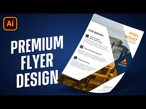 Professional Premium Flyer Design - Adobe Illustrator Tutorial