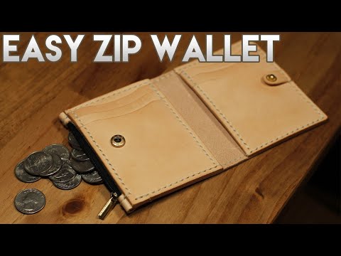Easy Coin Pouch Wallet Tutorial | Leathercraft Pattern