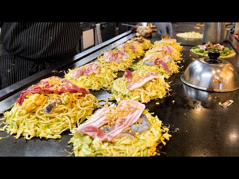 Yakisoba! Okonomiyaki! 5 selections of teppanyaki okonomiyaki in Osaka, Japan