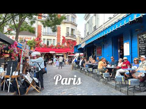[4K] 🇫🇷 Paris Walking Tour : Montmartre to Moulin Rouge (2025)