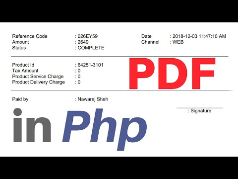 How to make PDF Invoice in PHP using FPDF library
