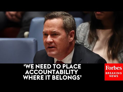 JUST IN: UN Ambassador Mike Waltz Speaks At Security Council Meeting As Trump Meets With Netanyahu