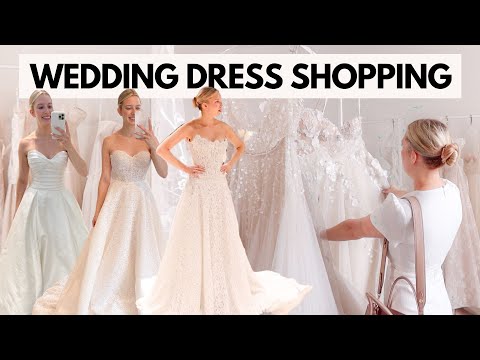 COME WEDDING DRESS SHOPPING with me!!! SAY YES TO THE DRESS ✨👰🏼