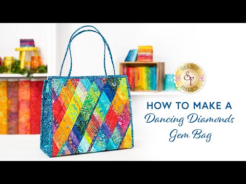 How to Make a Dancing Diamonds Gem Bag | a Shabby Fabrics Tutorial