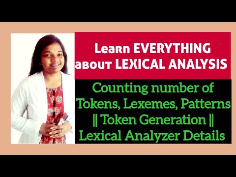 Lexical Analysis in Compiler Design in HINDI | Count number of Tokens Patterns & Lexemes in Compiler