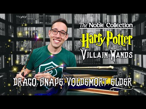 Harry Potter Villain Wands | Draco, Snape, Voldemort, the Elder Wand | Noble Collection