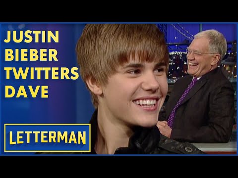 Justin Bieber Hits Dave Up On Twitter | Letterman