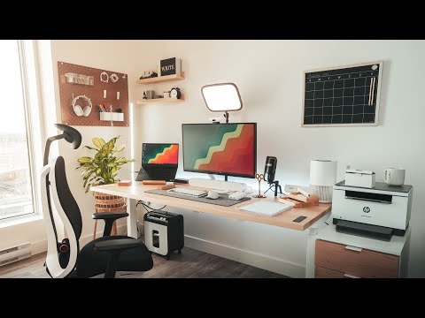 Modern Desk Setup Makeover For a Work From Home Accountant
