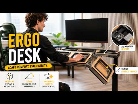 Building a Modular Sit-Stand Desk With a Tilting Control Surface