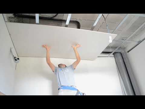 🏗️ How to Install a DRYWALL DROP CEILING with DOUBLE F47 FRAME ‼️ Strong & Durable