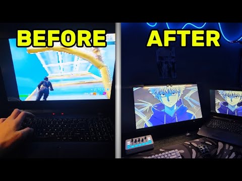 Transforming a 100 fps LAPTOP into a 240hz GOD pc...