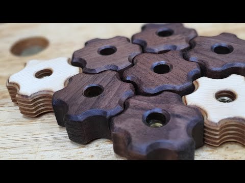 [DIY] The easy way to make hexagon knobs/ Making Star Knobs
