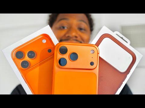 iPhone 17 Pro Max Cosmic Orange Unboxing w/ Accessories and Cases!  