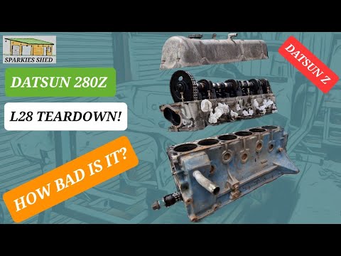 Datsun Z. 280Z L28 Engine Teardown. 240Z 260Z