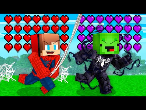 JJ and Mikey Became SPIDER-MAN and VENOM in Minecraft ! (Maizen)