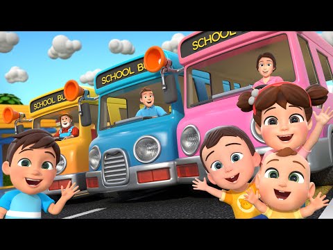 Wheels on the Bus (Parents & Kids) | Lalafun Nursery Rhymes & Kids Songs