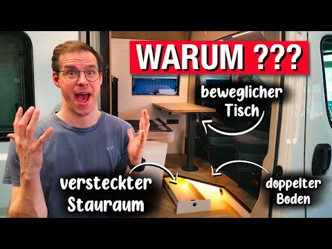 Alles dauert SO viel länger 😫😨 // Doppelter Boden, versteckter Stauraum & Tisch // Dinette Camper