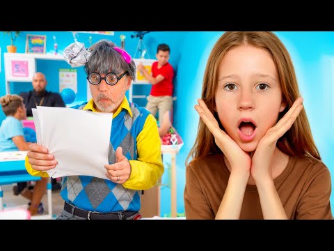 Nastya Menunjukkan Cara Bersikap Hormat di Sekolah