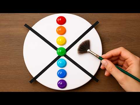 Anyone Can Paint This! Easy Gradient Circle Acrylic Techniques