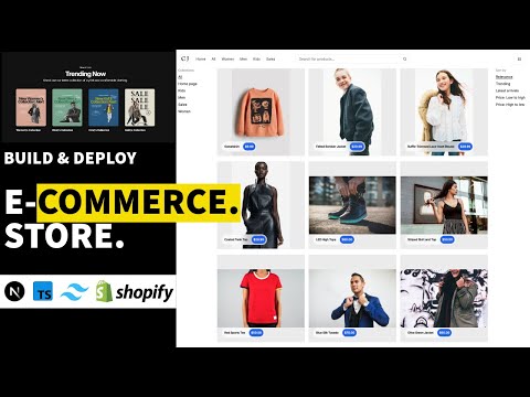 Building Next.js Ecommerce Store with TypeScript, Tailwindcss, headlessui, and Shopify CMS.
