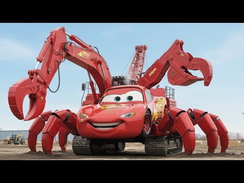 Excavator Crab McQueen - “With Friendship, Anyone Can Be a Hero” !Ai Cat Story